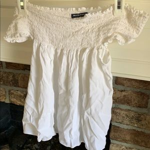 off the. shoulder white top from brandy melville